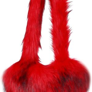 Heart Shaped Furry Purse